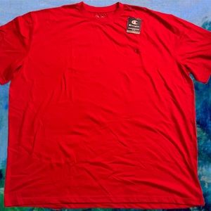 Champion Men's Tee Size 4XL Red Short Sleeve